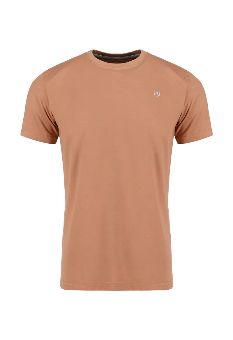 Basic crew neck - Khaki brown