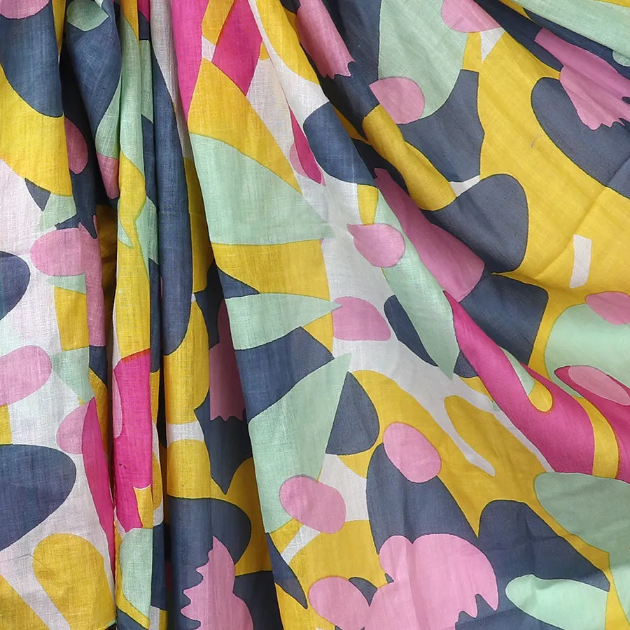 Blue/Pink Abstract Mix Scarf