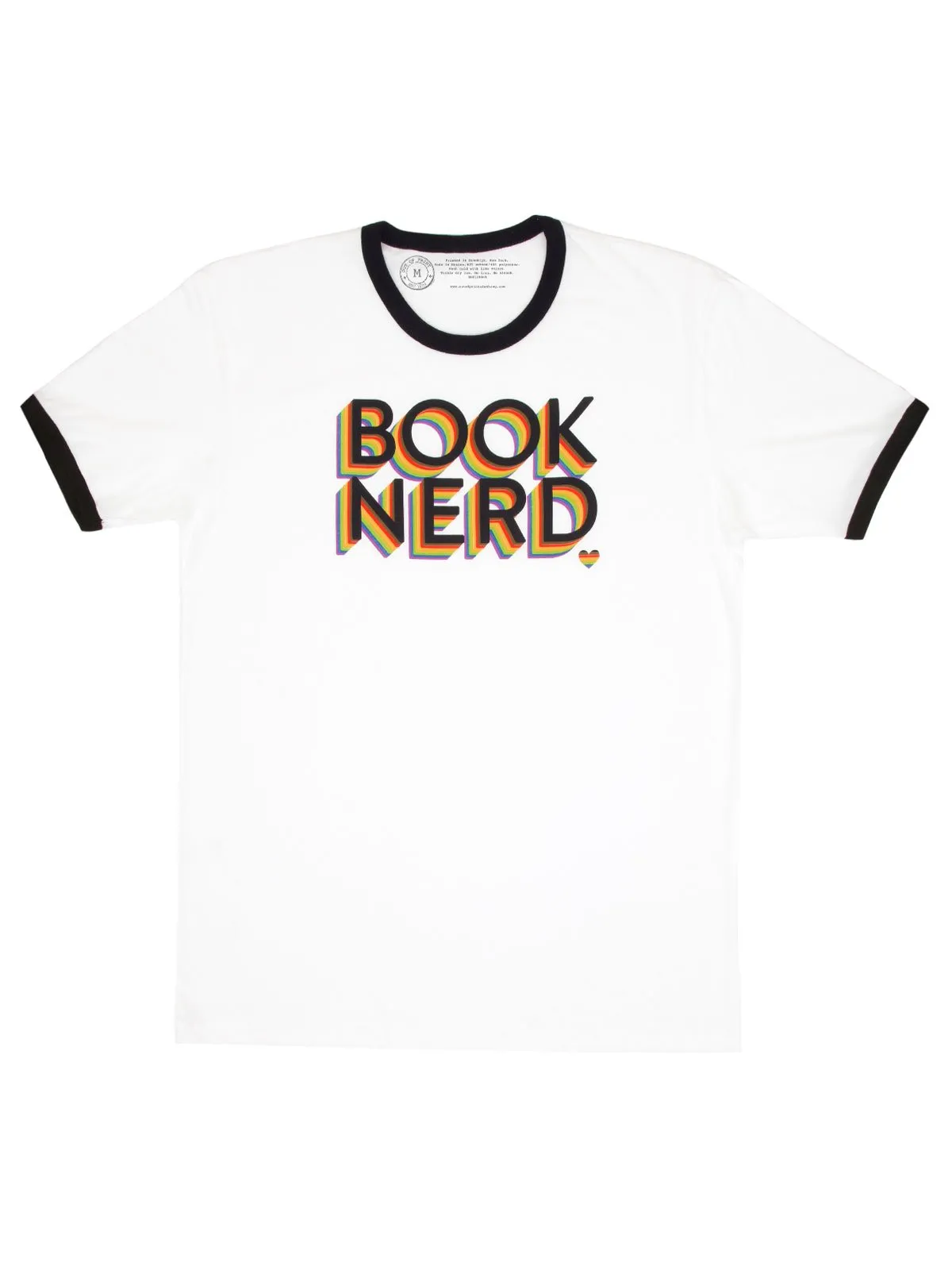 Book Nerd Pride Unisex Ringer T-Shirt