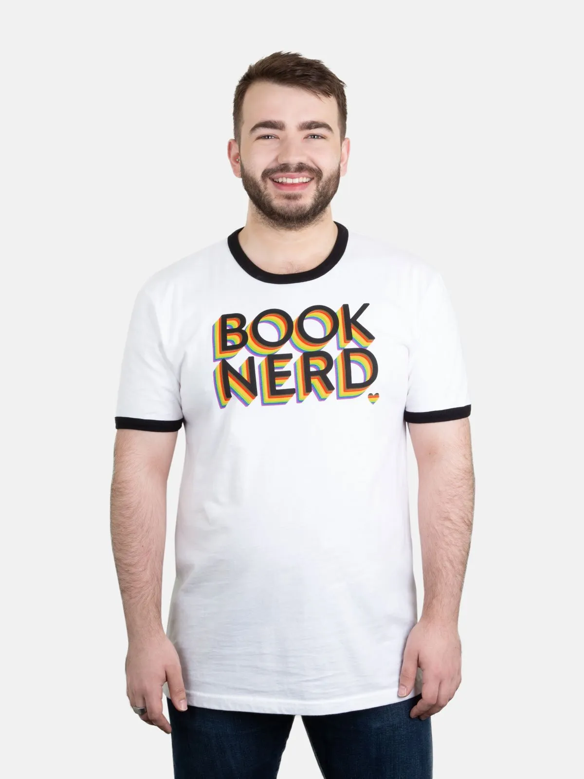 Book Nerd Pride Unisex Ringer T-Shirt