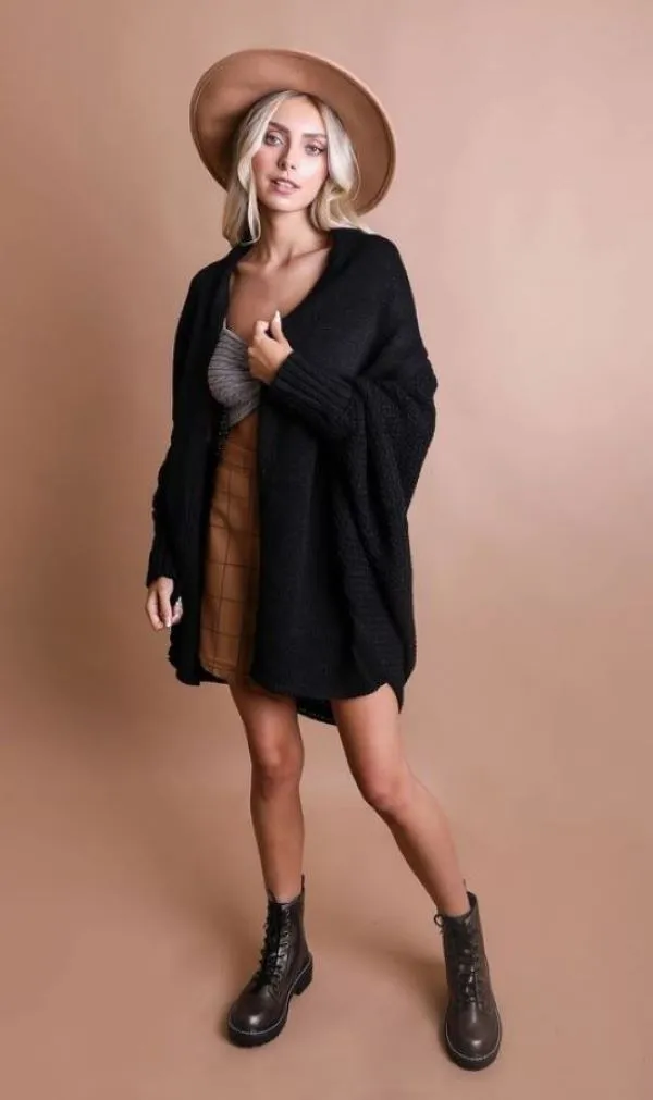 Cardigan - Knitted Black
