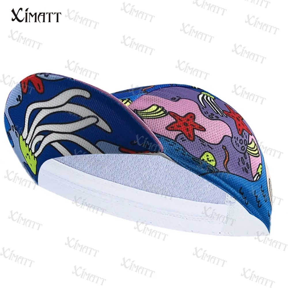 Cartoon Zombie Cat Banana Polyester Bicycle Sports Cycling Caps Cool Quick Dry Breathable Absorb Sweat Bike Balaclava