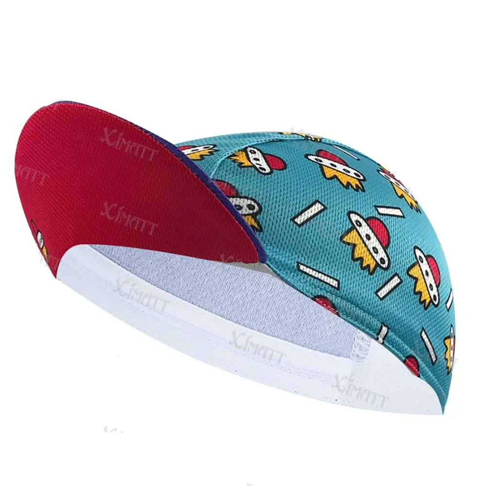 Cartoon Zombie Cat Banana Polyester Bicycle Sports Cycling Caps Cool Quick Dry Breathable Absorb Sweat Bike Balaclava