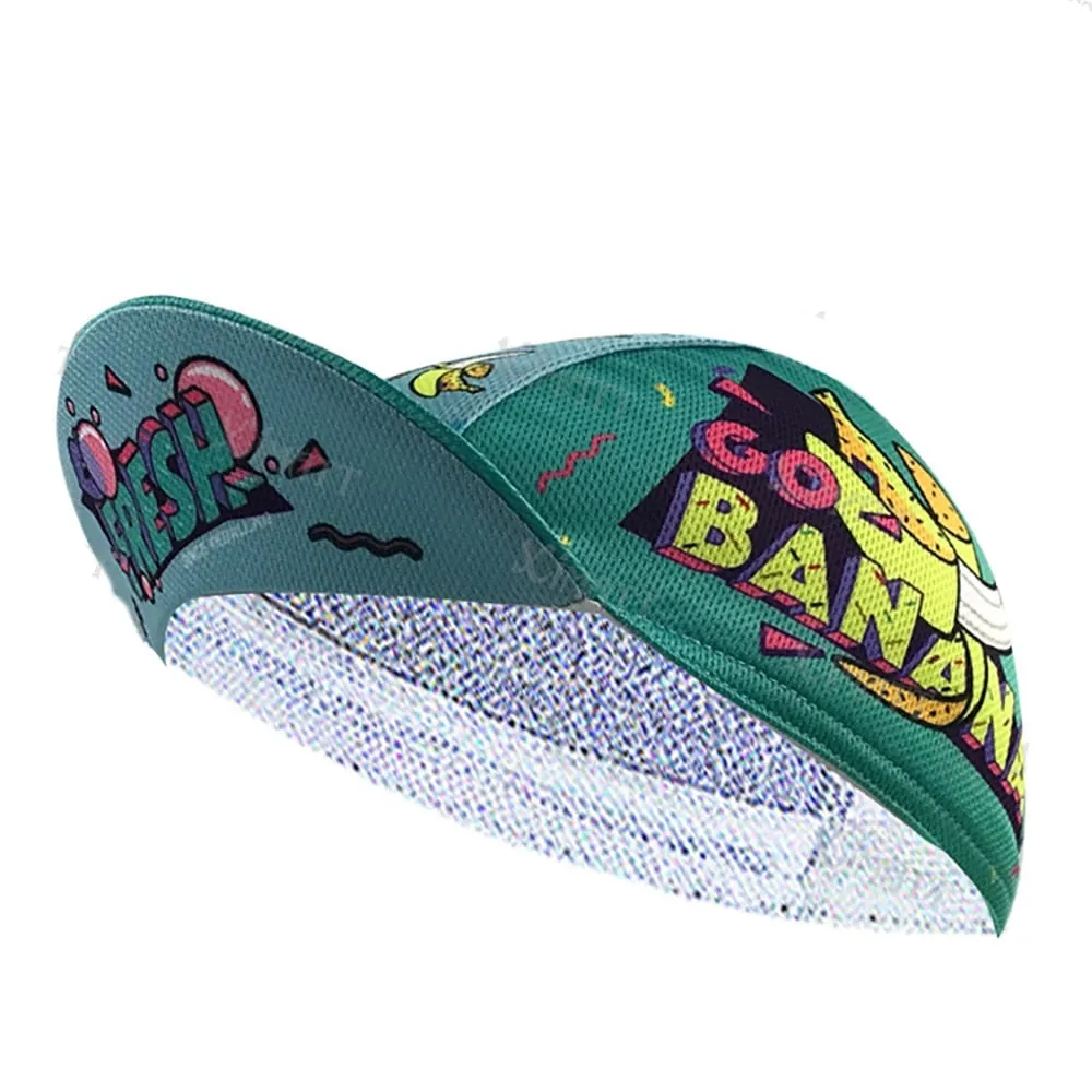Cartoon Zombie Cat Banana Polyester Bicycle Sports Cycling Caps Cool Quick Dry Breathable Absorb Sweat Bike Balaclava