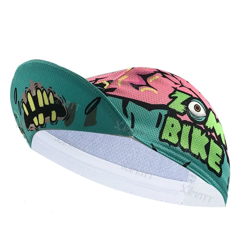 Cartoon Zombie Cat Banana Polyester Bicycle Sports Cycling Caps Cool Quick Dry Breathable Absorb Sweat Bike Balaclava