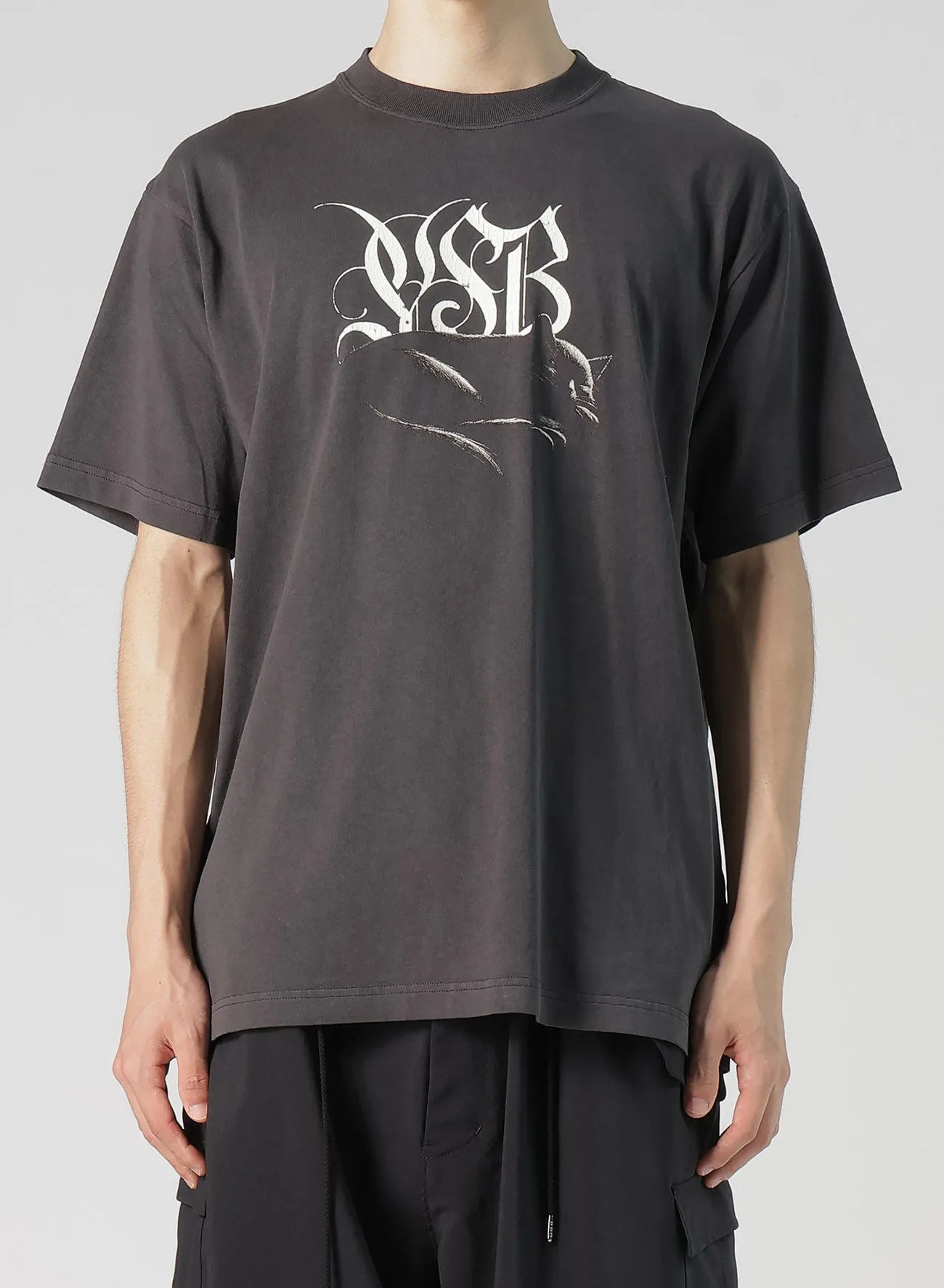CAT PRINT T SHIRT B