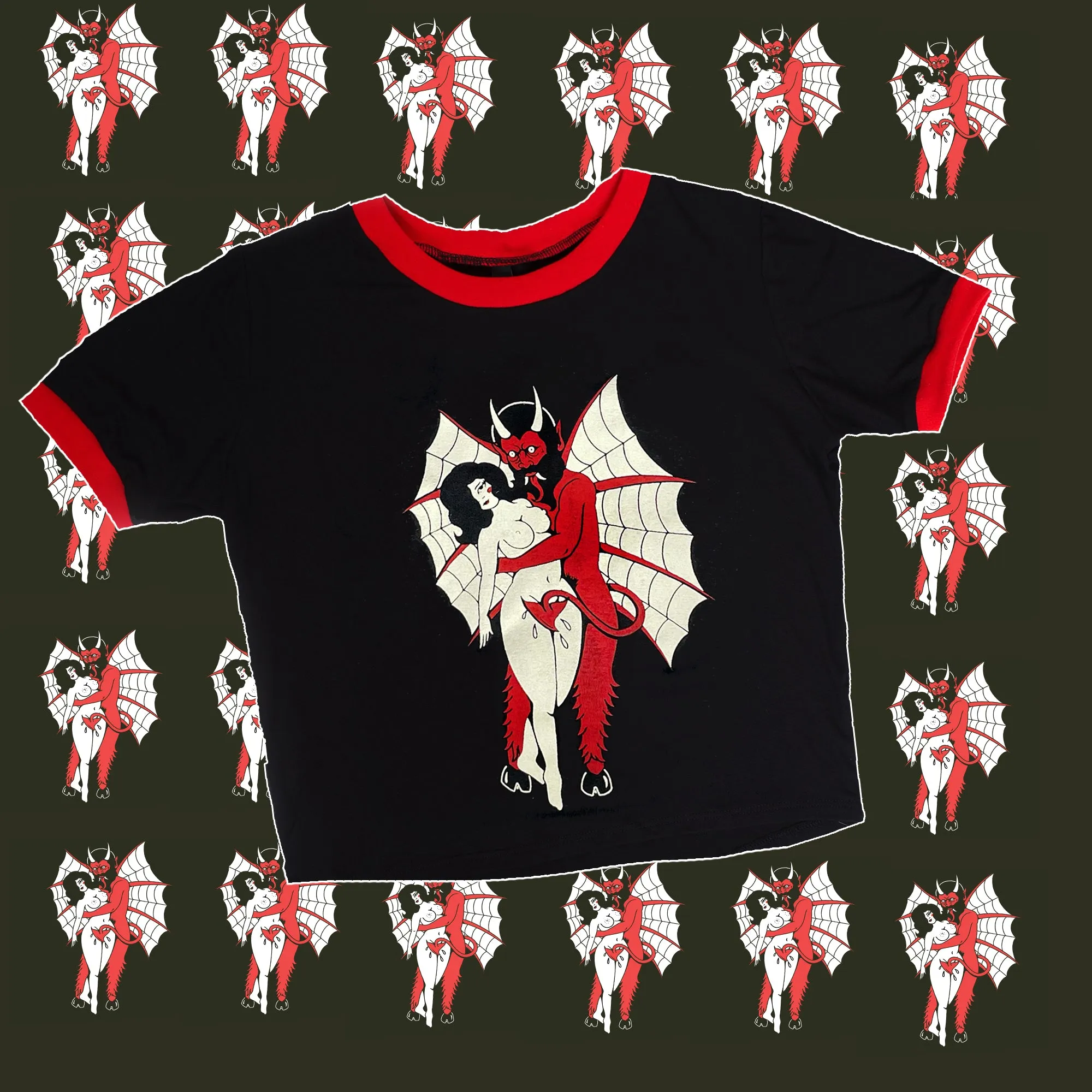 Devil Girl Ringer Tee