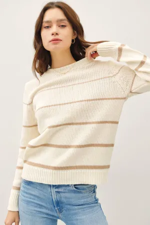 GRADIENT WIDTH STRIPE SWEATER