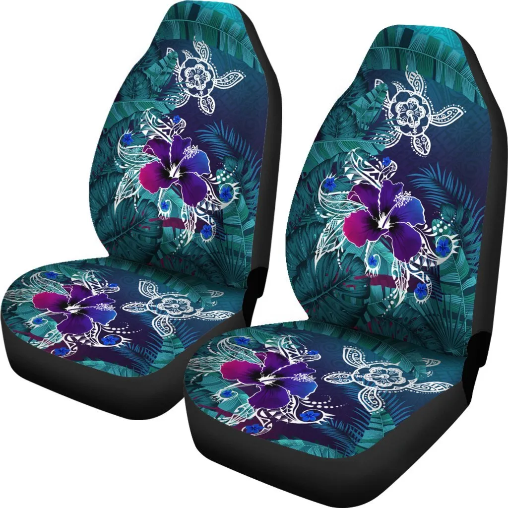 Hawaii Car Seat Covers Hawaii Turtle Flowers And Palms Retro Carseat Cover