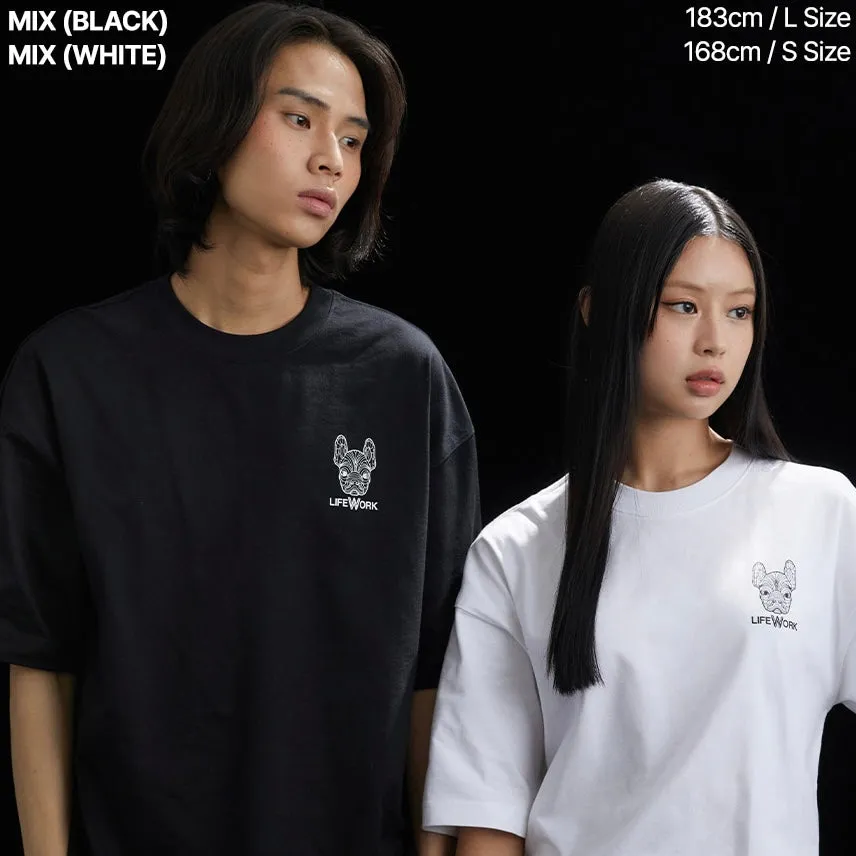 LifeWork 2PACK Basic Black And White Tee (With Pouch)