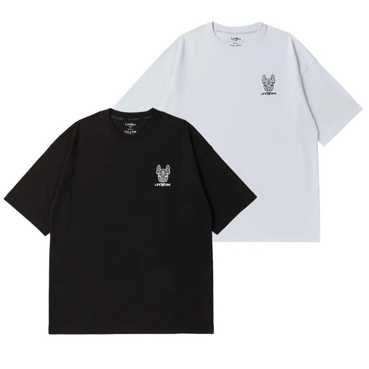 LifeWork 2PACK Basic Black And White Tee (With Pouch)