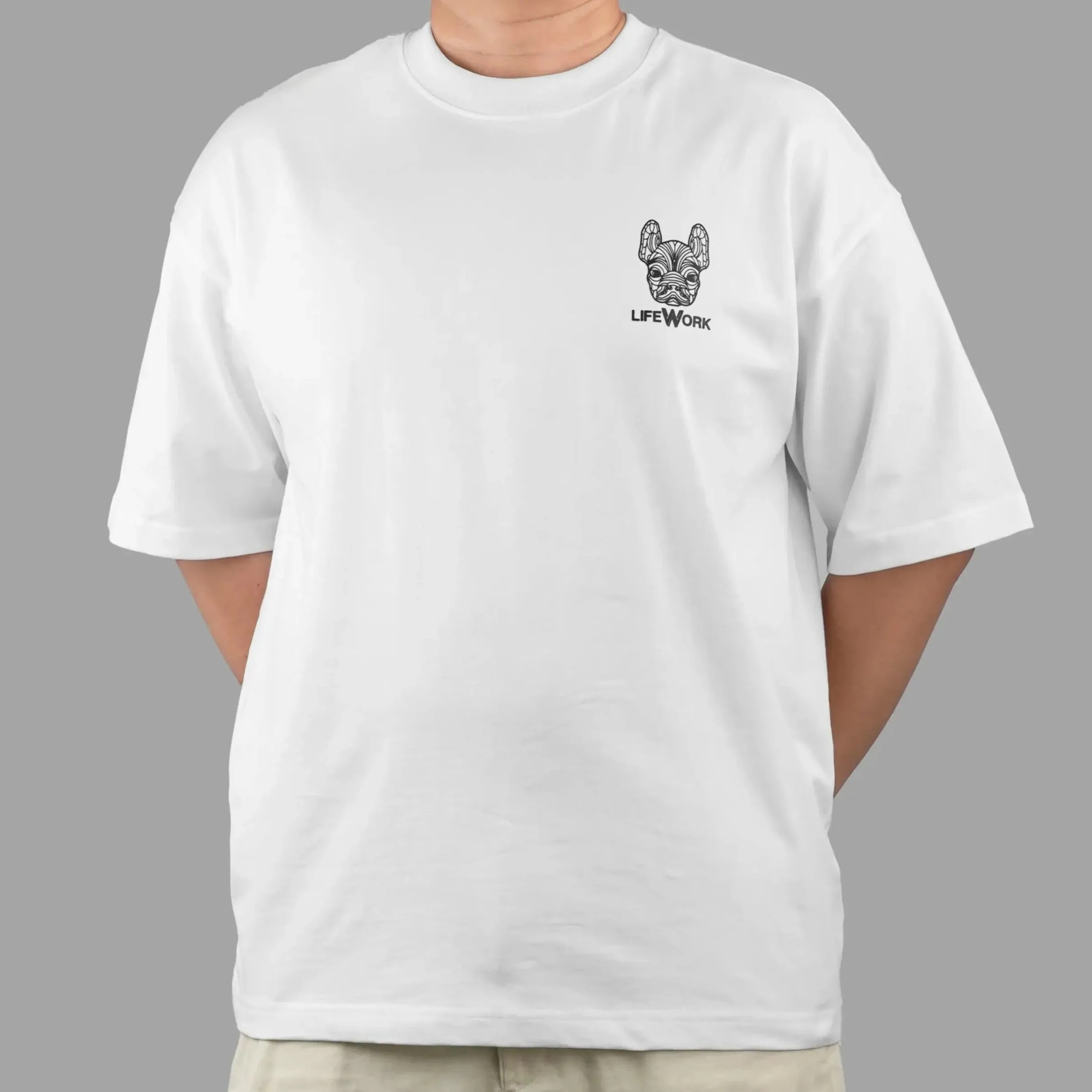 LifeWork 2PACK Basic Black And White Tee (With Pouch)
