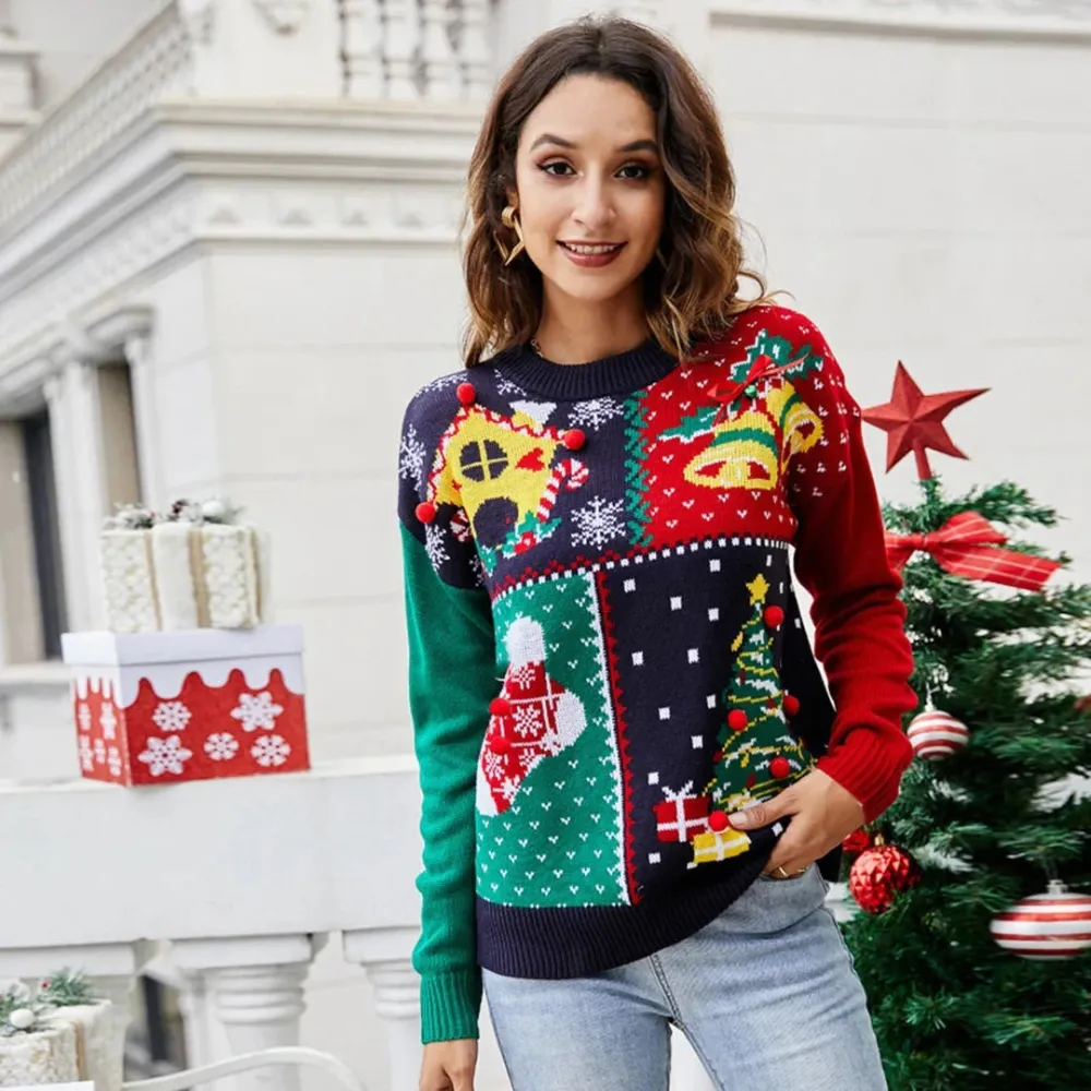 Loraine | Dames Gebreide Kerstmis Trui | Winter
