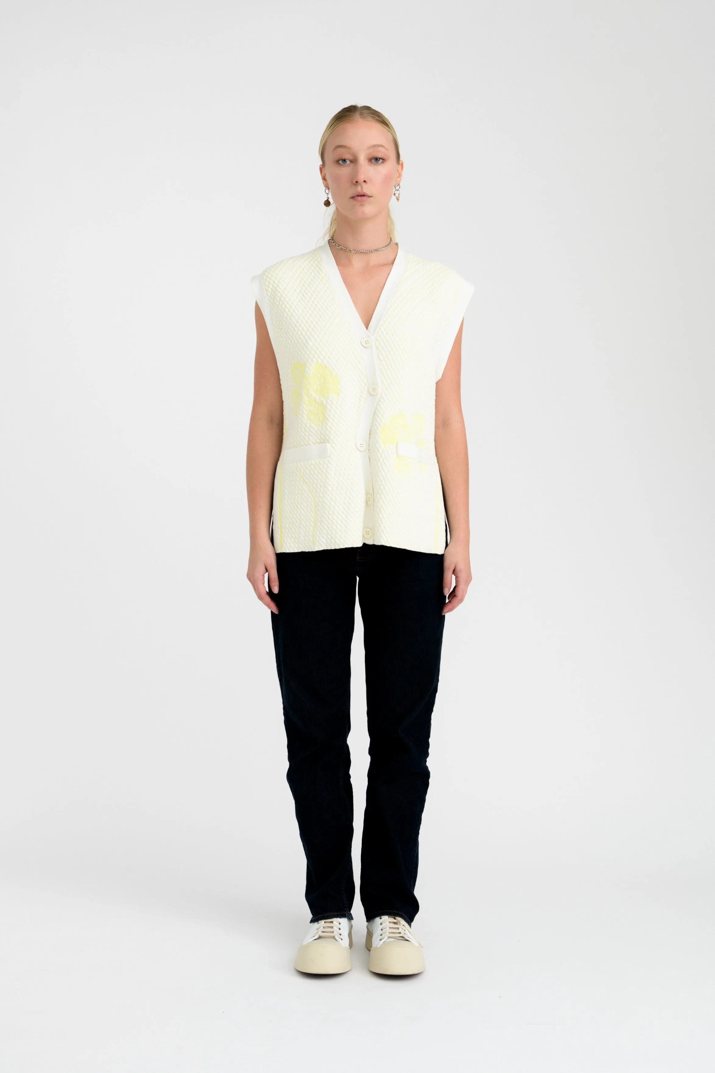MARINA PILLOW STITCH OVERSIZED VEST