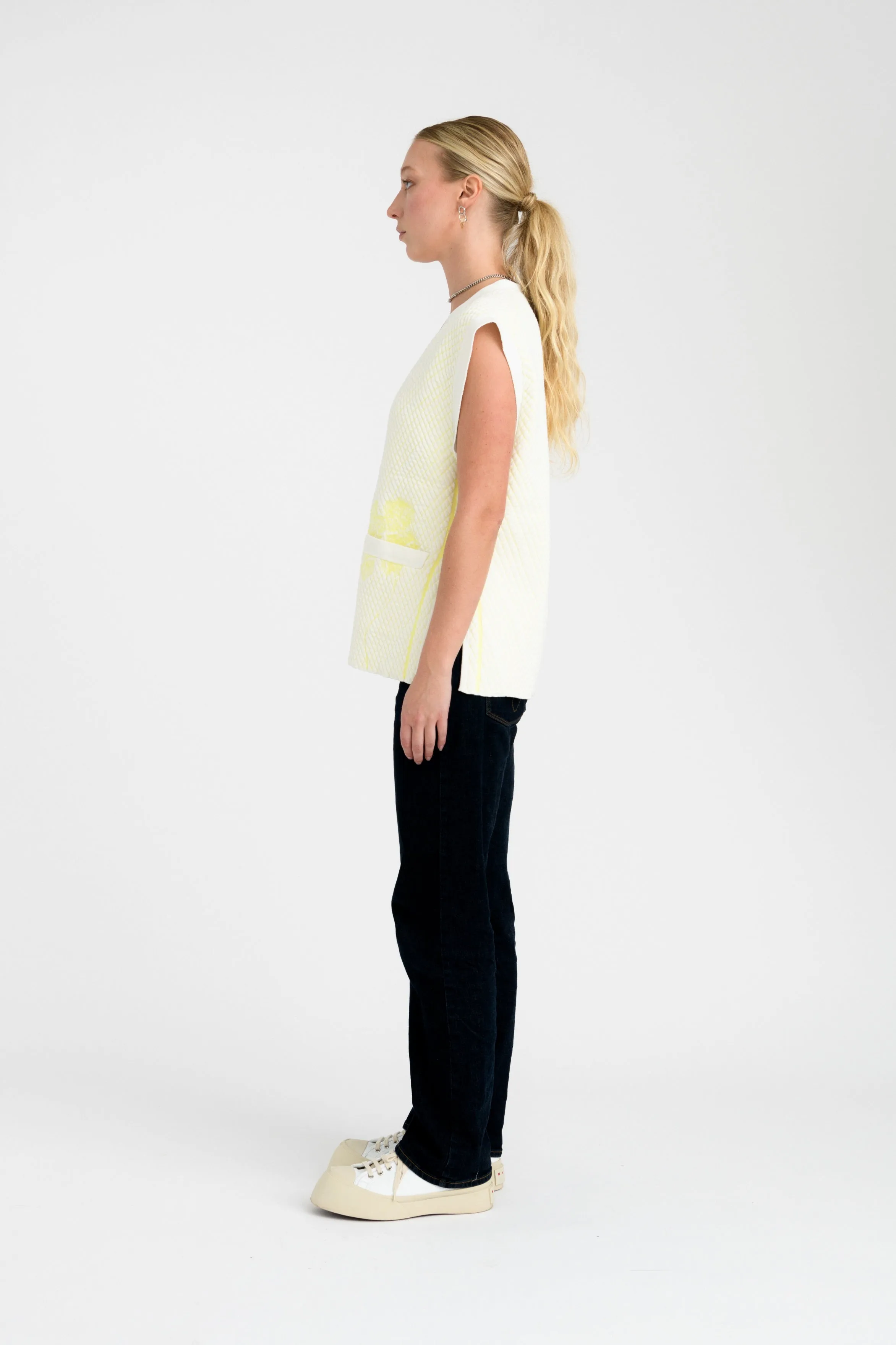 MARINA PILLOW STITCH OVERSIZED VEST