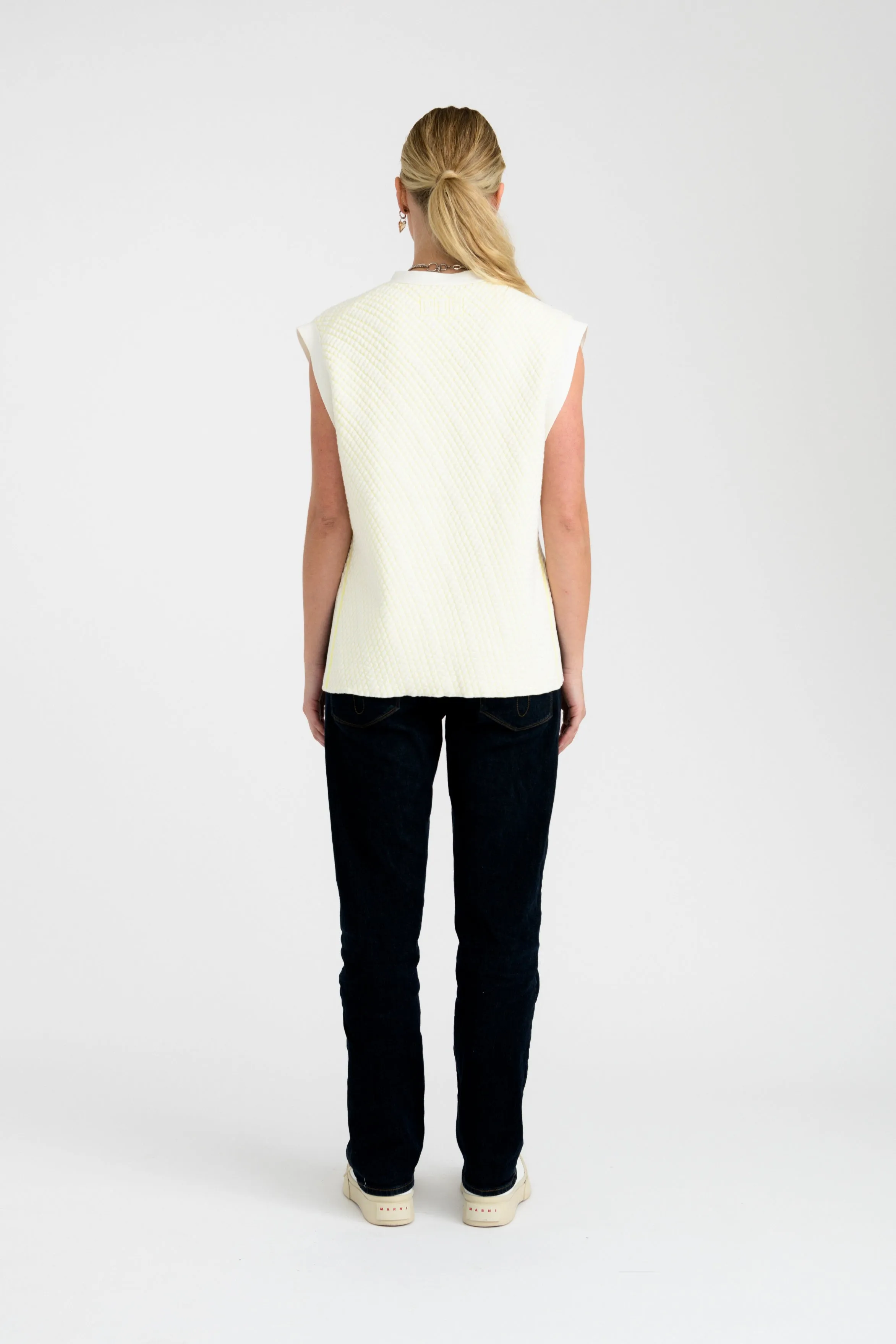MARINA PILLOW STITCH OVERSIZED VEST