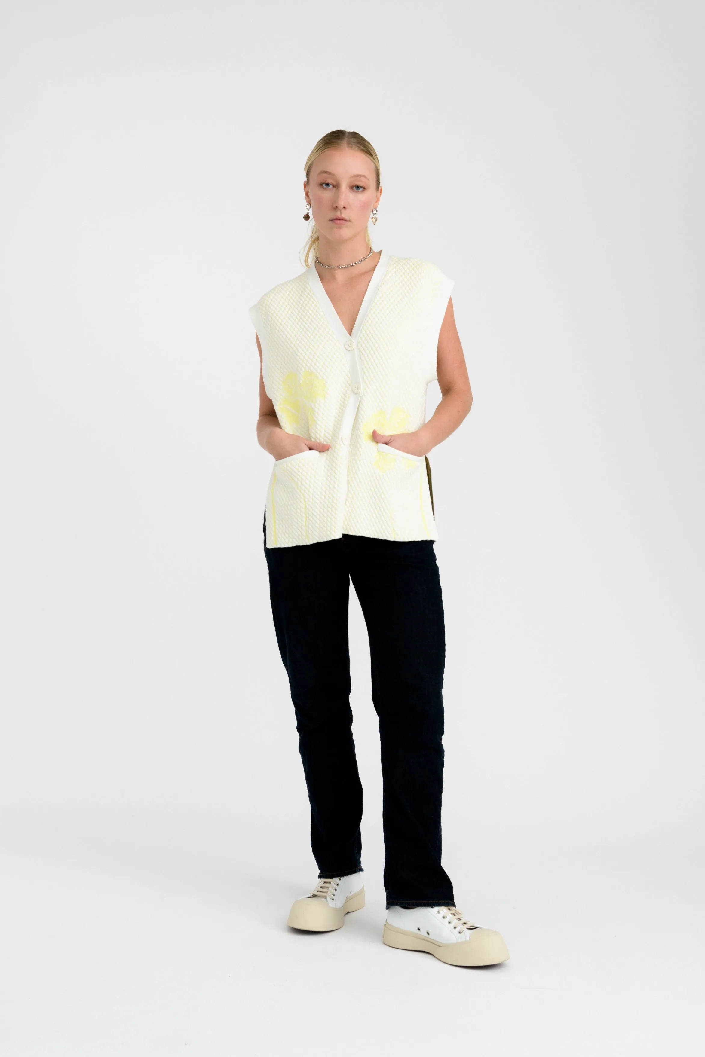 MARINA PILLOW STITCH OVERSIZED VEST