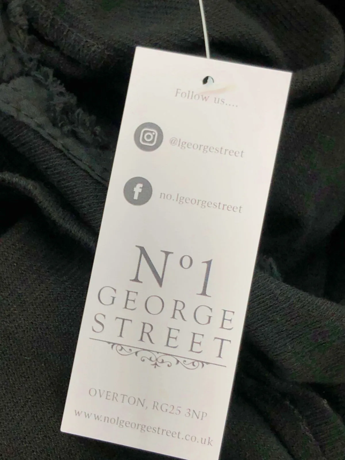 N1 George Street Black V-Neck T-Shirt