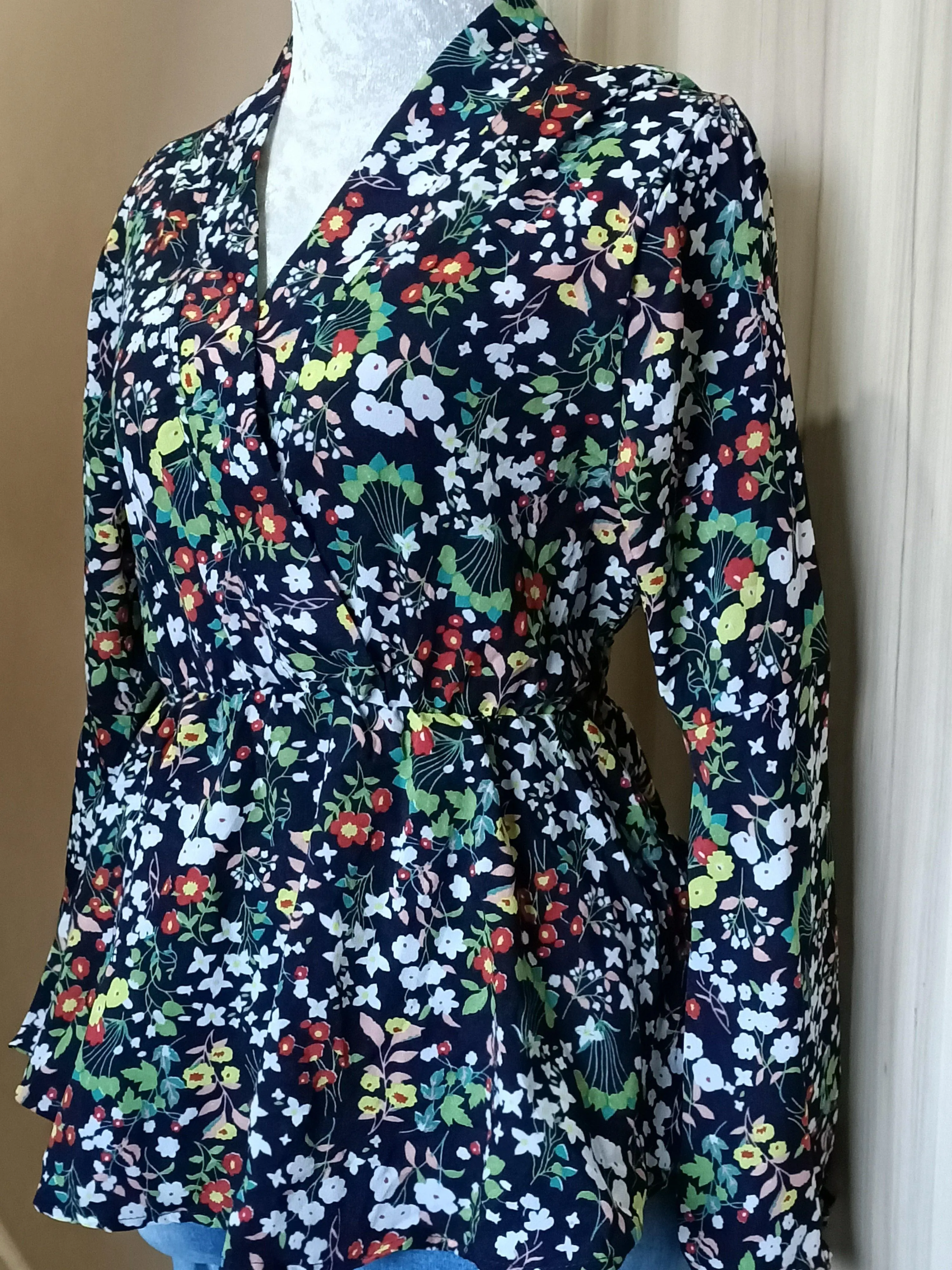 Printed Peplum Top - Nawal