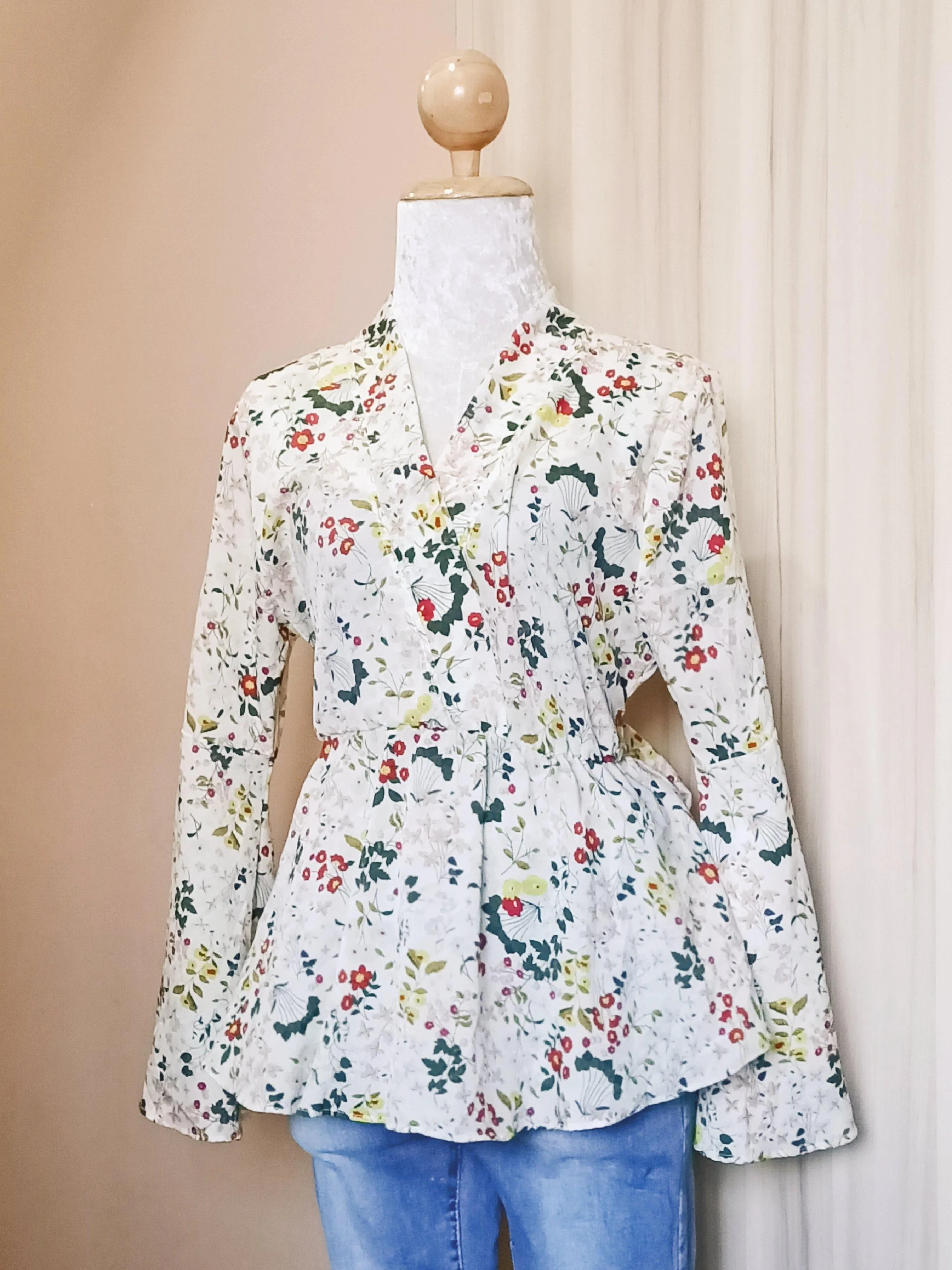 Printed Peplum Top - Nawal