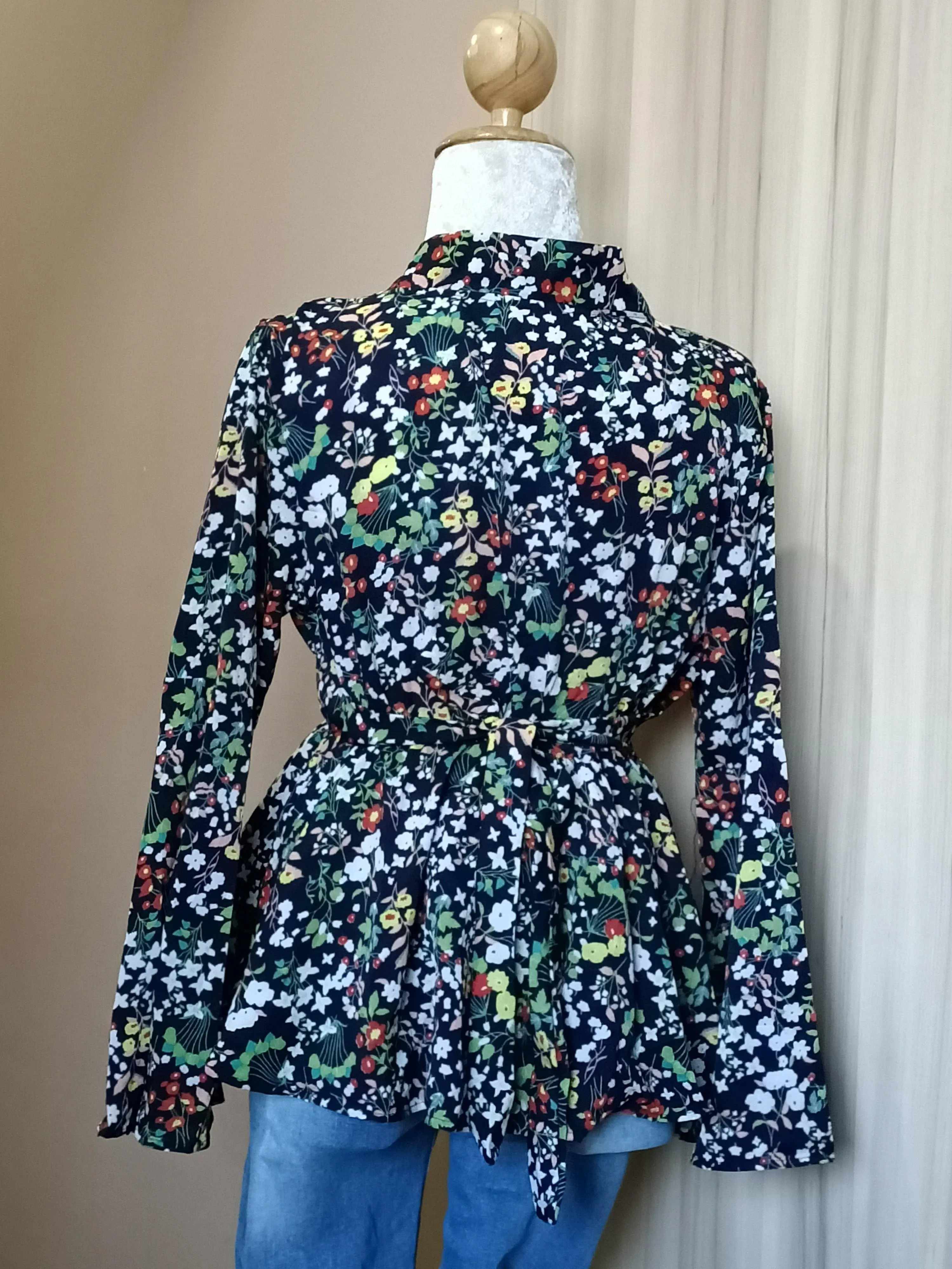 Printed Peplum Top - Nawal