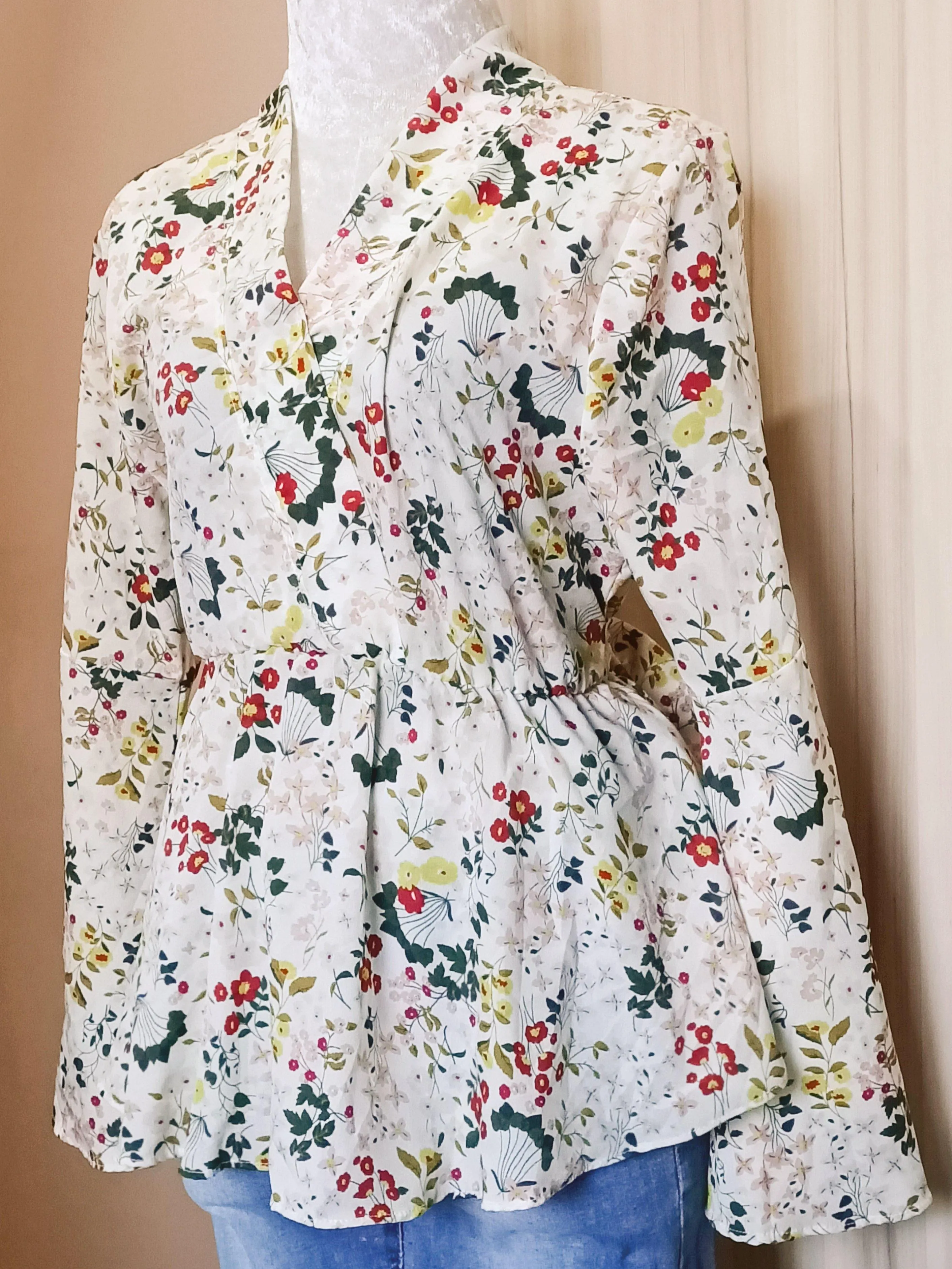 Printed Peplum Top - Nawal