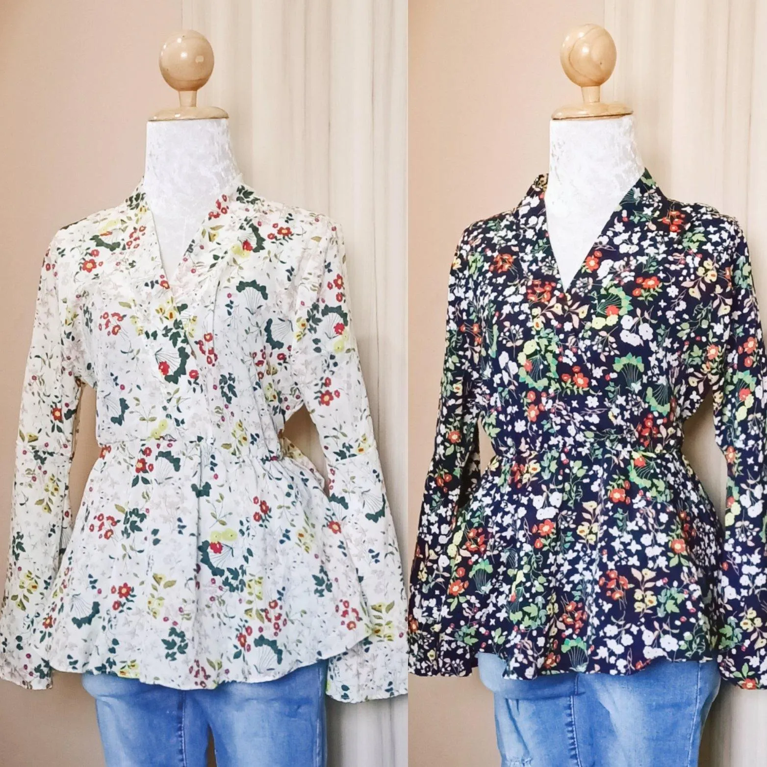 Printed Peplum Top - Nawal