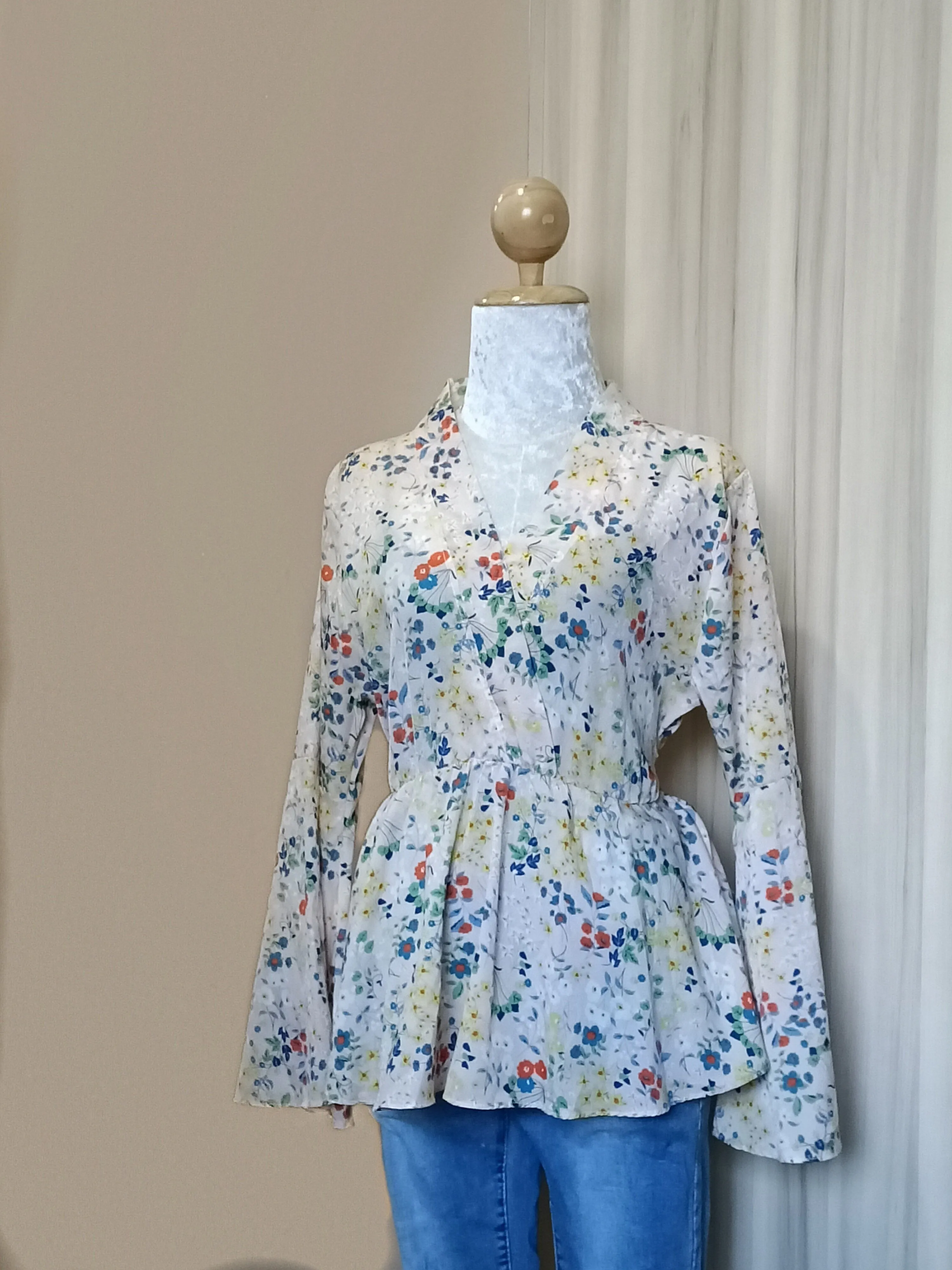 Printed Peplum Top - Nawal