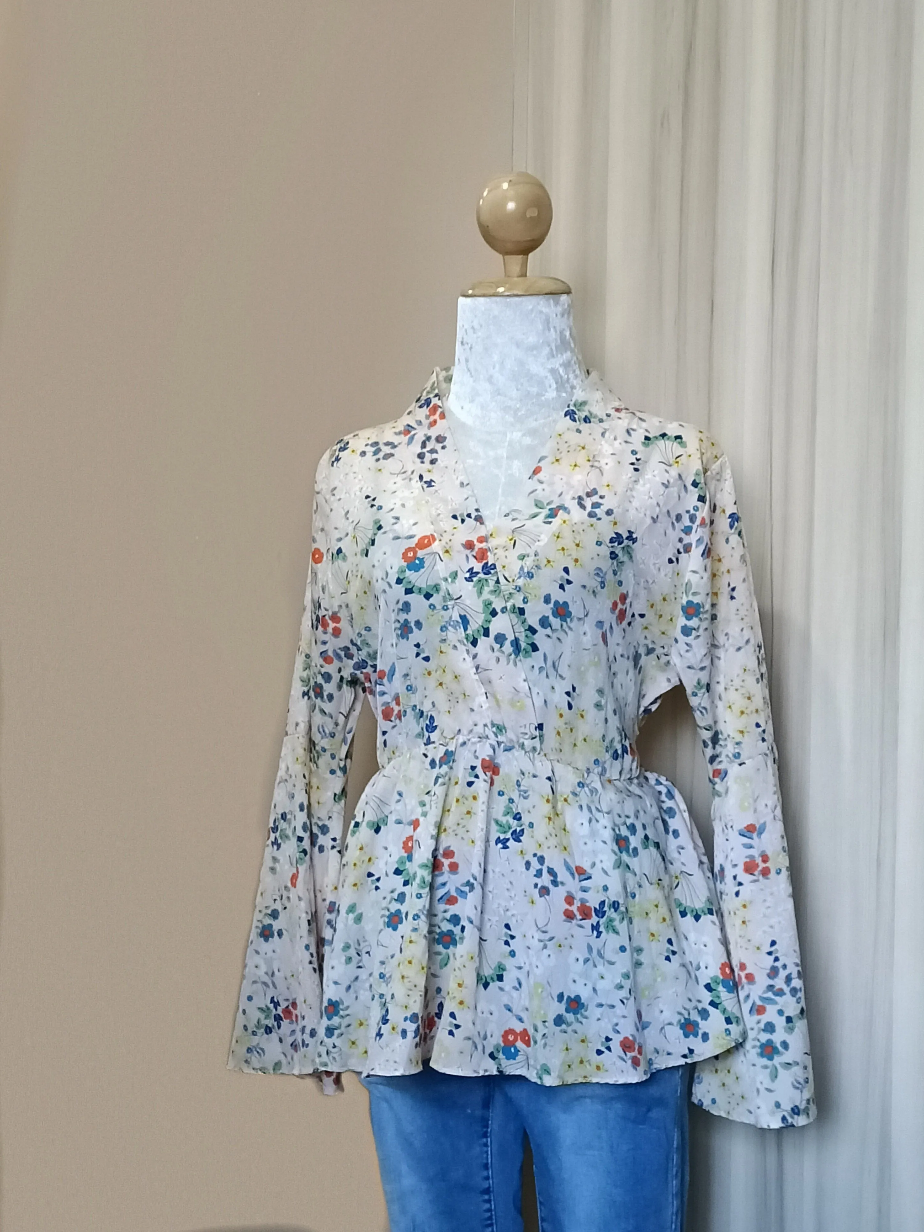 Printed Peplum Top - Nawal