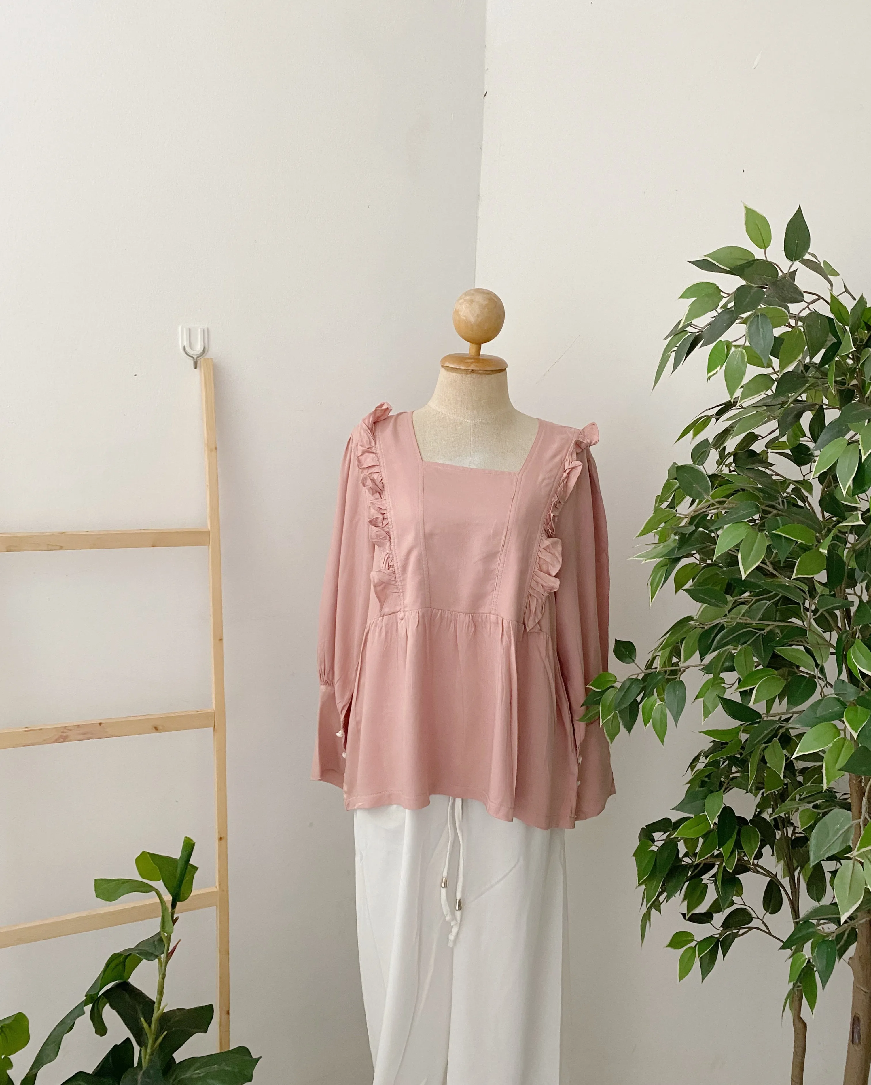 Ruffle Peplum Top - Raiha