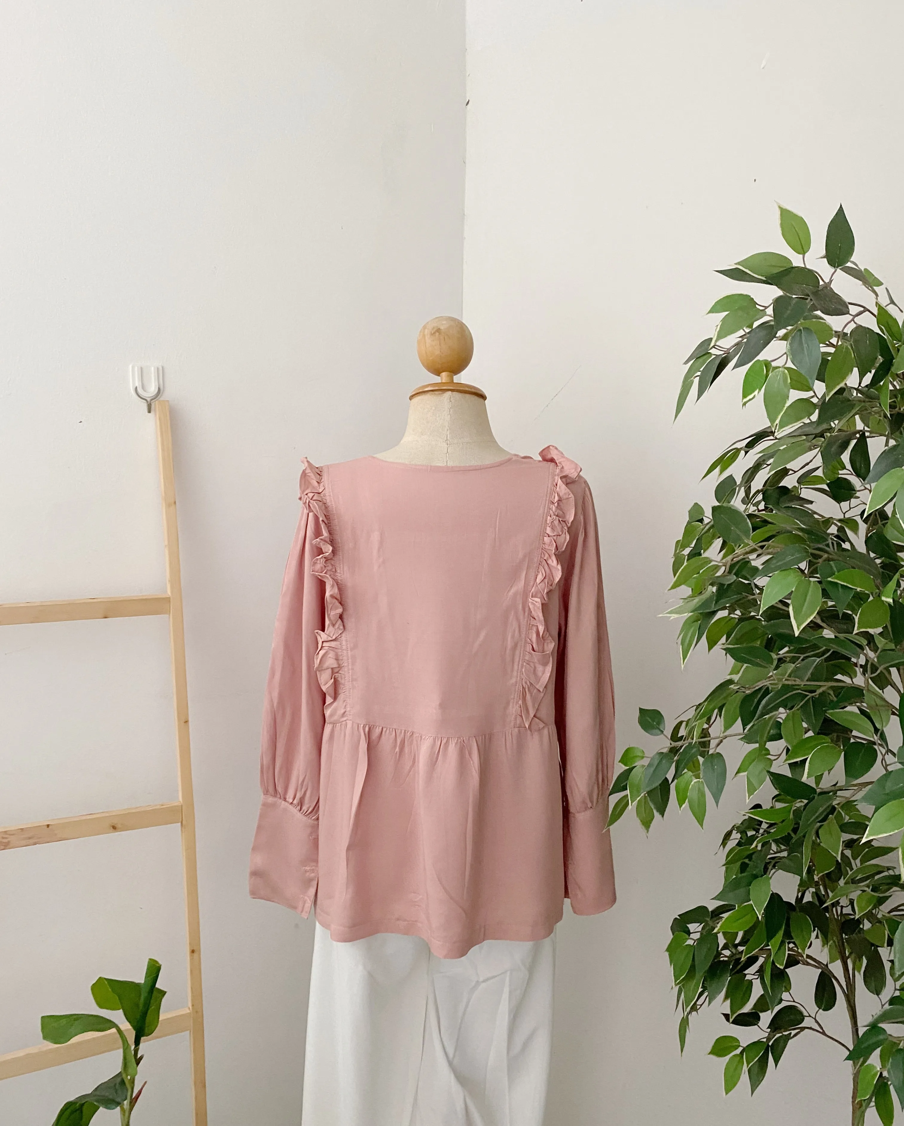 Ruffle Peplum Top - Raiha