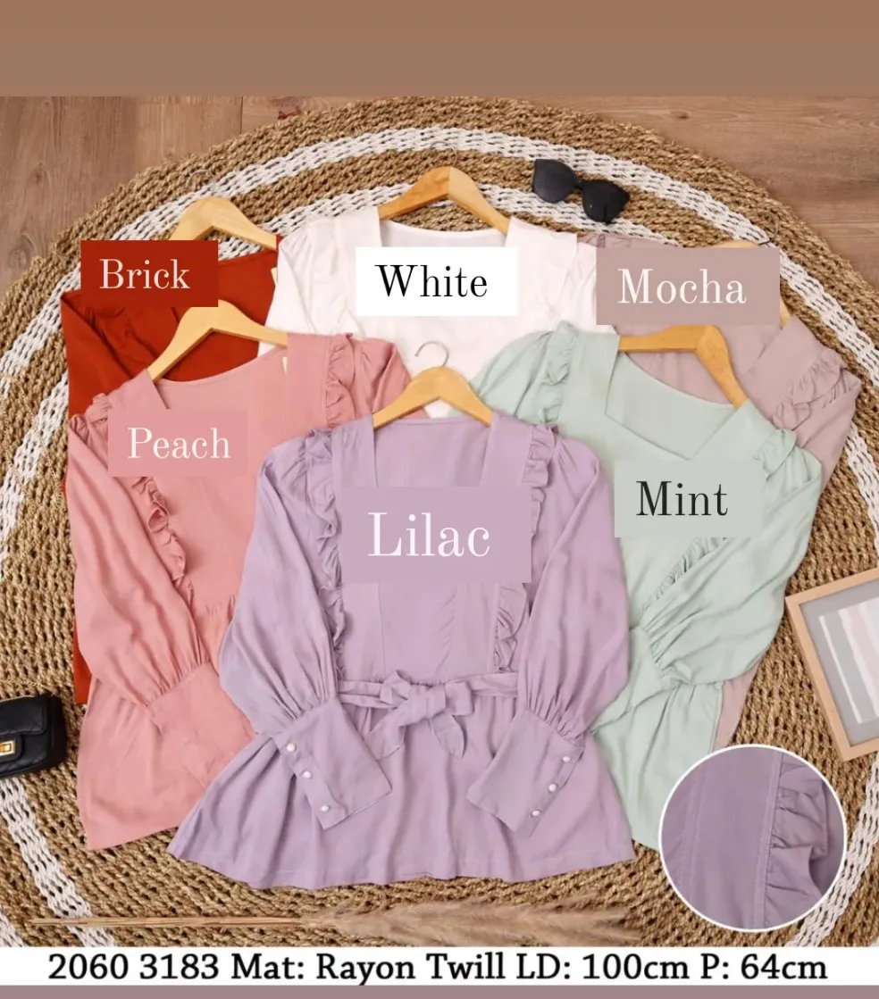Ruffle Peplum Top - Raiha