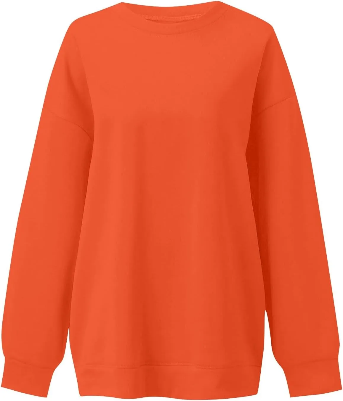 slqdgmryz Crew Neck Sweatshirts Women Oversized Preppy Sweatshirt Loose Fit Long Sleeve Fleece Pullover Crewneck Y2k Hoodie