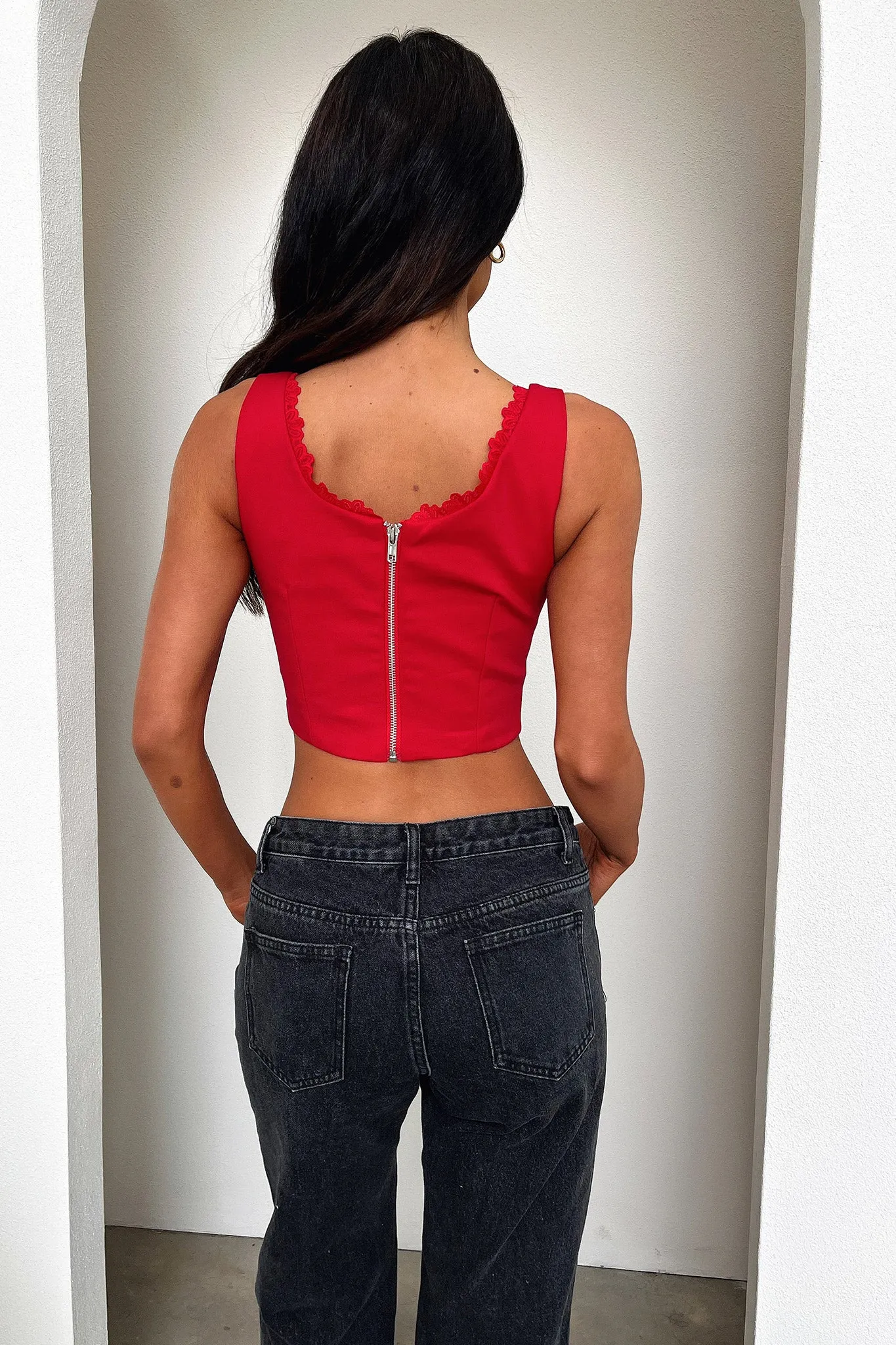 Varia Crop - Red