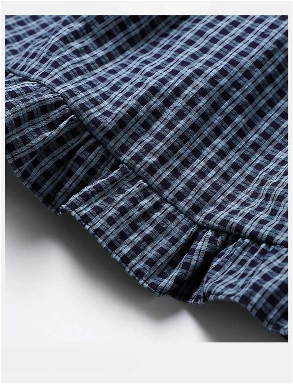 Womens Spliced Lace Fake Two-Piece Tank Top Plaid Sleeveless Ruffles Slim Short Camisole Tops